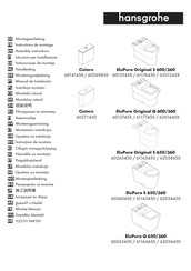 Hans Grohe Cistern 6014145 Series Assembly Instructions Manual