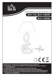 HOMCOM B31-116 Instructions Manual
