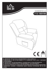 HOMCOM 713-180V90 Assembly Instructions Manual