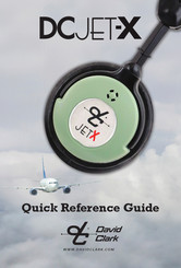 David Clark DC JET-X Aircraft-Powered Quick Reference Manual