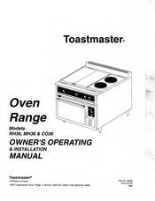 Toastmaster MH36 Owner's Operating And Installation Manual