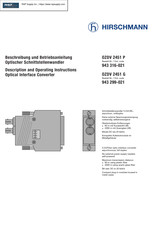 Hirschmann 943 299-021 Description And Operating Instructions