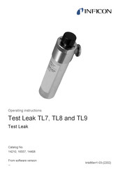 Inficon Test Leak TL8 Operating Instructions Manual