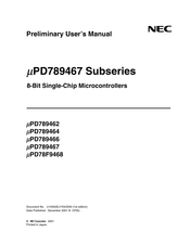 NEC mPD789464 Preliminary User's Manual