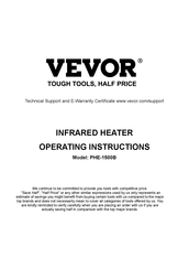 VEVOR PHE-1500B Operating Instructions Manual