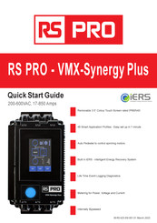 RS PRO VMX-synergy Quick Start Manual
