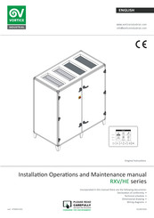 Vortice RXV/HE Series Installation, Operation And Maintenance Manual