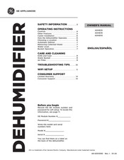 GE ADHE50 Owner's Manual