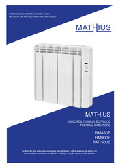 Elnur MATHIUS RM450E Installation Instructions And User Manual