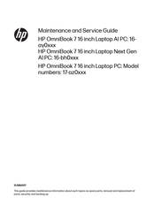 HP OmniBook 7 17-az0 Series Maintenance And Service Manual