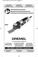 Dremel Multi-Max MM50-01 Operating/Safety Instructions Manual