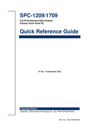 Avalue Technology SPC-1209 Quick Reference Manual