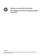 HP ProBook 4 G1q Maintenance And Service Manual