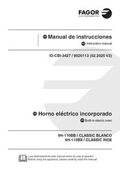 Fagor CLASSIC BLANCO 9H-110BB Instruction Manual