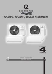 Qlima excellence PREMIUM SC 4525 Operating Manual