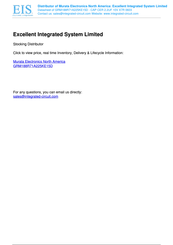 Murata GRM188R71A225KE15 Series Reference Sheet