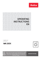 Amica WA 15EX Operating Instructions Manual