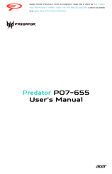Acer Predator Orion 7000 PO7-665 i7-14700KF User Manual