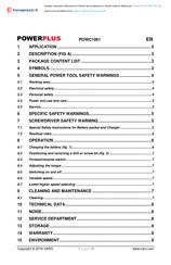 Powerplus POWC1061 Manual