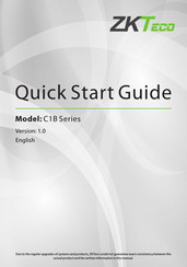 ZKTeco C1B Series Quick Start Manual