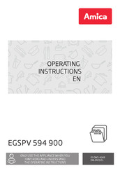 Amica EGSPV 594 900 Operating Instructions Manual