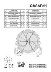 CasaFan HIGHSTREAM DF800 Eco Mounting And Operating Manual