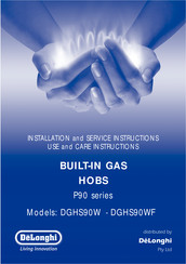 DeLonghi DGHS90WF Installation And Service Instructions Manual