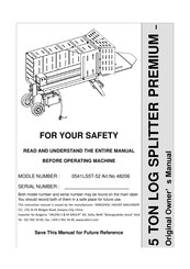 Premium 0541LS5T-52 Original Owner's Manual