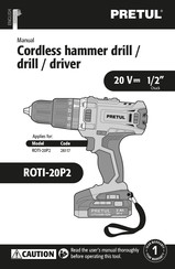 PRETUL ROTI-20P2 Manual
