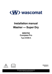 Wascomat Super Dry Compass Pro WSD765 Installation Manual