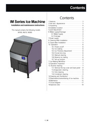 Empura Equipment IM Series Installation And Maintenance Instructions Manual