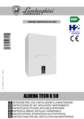 Lamborghini Caloreclima ALHENA TECH K 50 Use, Installation And Maintenance Instructions