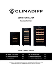 Climadiff CUVEE28 Use Instruction