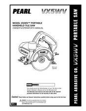 Pearl VX5WVKIT Owner's/Operator's Manual