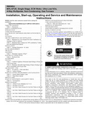 Carrier R80MSU Installation Instructions Manual