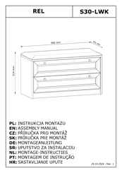 GALA MEBLE REL S30-LWK Assembly Manual