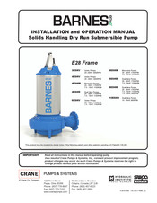 CRANE PUMPS & SYSTEMS Barnes Envie 3 Series Installation And Operation Manual