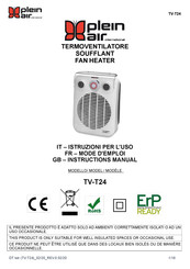 Plein Air TV-T24 Instruction Manual