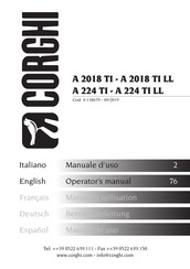 Corghi A 2018 TI Operator's Manual