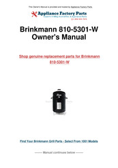 Brinkmann 810-5301-W Owner's Manual