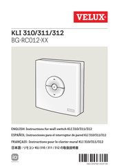 Velux KLI 310 Instructions Manual