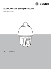 Bosch AUTODOME IP starlight 5100i IR User Manual