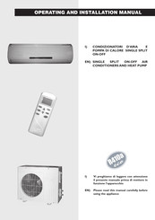 DeLonghi ONE On-Off 24K Operating And Installation Manual
