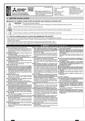 Mitsubishi Electric MSZ-AY35VGH Installation Manual