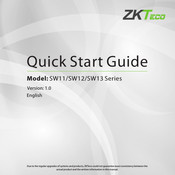 ZKTeco SW13 Series Quick Start Manual