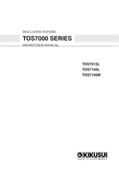 Kikusui TOS7010L Instruction Manual