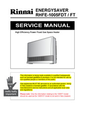 Rinnai RHFE-1005FDT / FT Service Manual