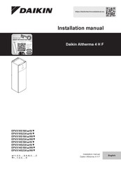 Daikin Altherma 4 H F EPVX10S23A 4V Series Installation Manual