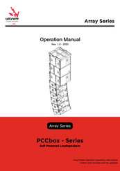 Tecnare Sound Systems Array PCCbox Series Operation Manual