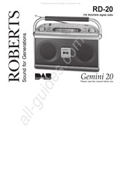 Roberts Gemini 20 RD-20 Manual